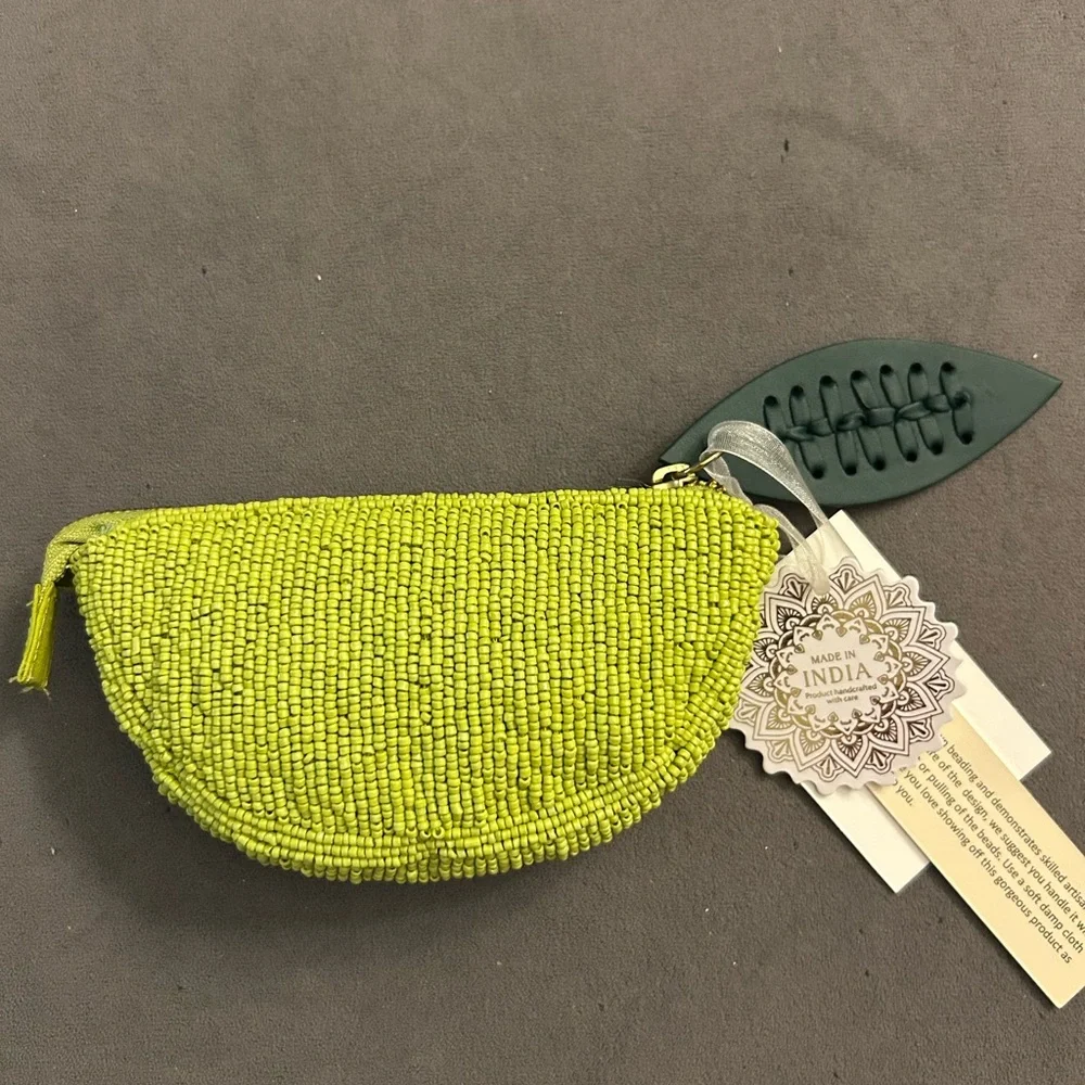 NWT Viral Beaded Lime Slice Coin Purse 🍋‍🟩 - Picture 5 of 6